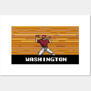 8-Bit Quarterback - Washington Posters and Art